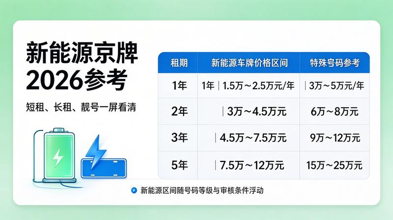 企业京牌租赁服务
